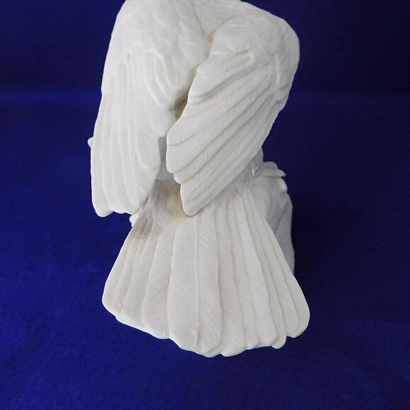 Silent Hunter Figurine Hawk Falcon on Branch Jonathan Bronson Franklin Porcelain - Picture 6 of 9